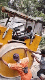 Humor -  Fun Transport Baumaschinen Fail 