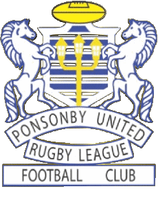 Deportes Rugby - Clubes Mundo - Logotipo Nueva Zelanda P PONSONBY PONIES 