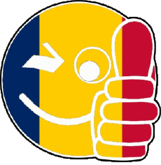 Drapeaux Afrique Tchad Smiley - OK 