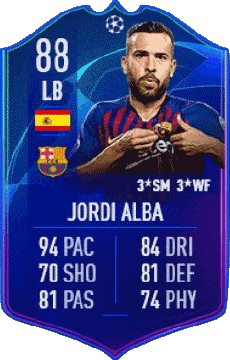 Multi Média Jeux Vidéo F I F A - Joueurs Cartes Espagne Jordi Alba Ramos 