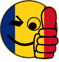 Flags Europe Romania Smiley - OK 