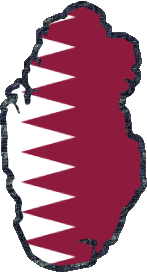 Bandiere Asia Qatar Carta Geografica 