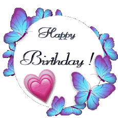 Messages Anglais Happy Birthday Butterflies 010 