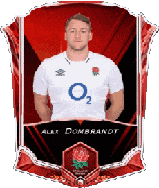 Sports Rugby - Joueurs Angleterre Alex Dombrandt 