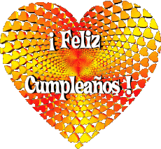 Mensajes Español Feliz Cumpleaños Corazón 007 