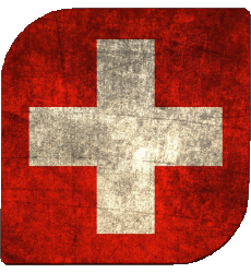 Banderas Europa Suiza Plaza 