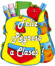 Nachrichten Spanisch Feliz Regreso a Clases Transparenter Hintergrund 005 