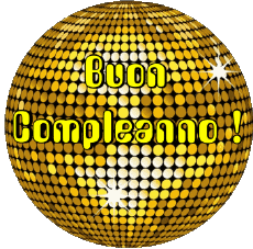 Messages Italian Buon Compleanno Astratto - Geometrico Transparent Background 013 