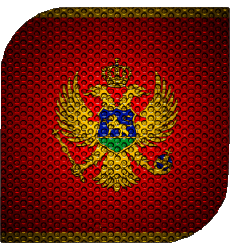 Bandiere Europa Montenegro Quadrato 