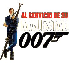 Multi Média Cinéma International James Bond 007 Au Service de sa Majesté Logo Espagnol 
