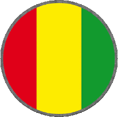 Bandiere Africa Guinea Tondo 