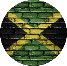 Flags America Jamaica Round 