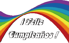 Mensajes Español Feliz Cumpleaños Abstracto - Geométrico 021 