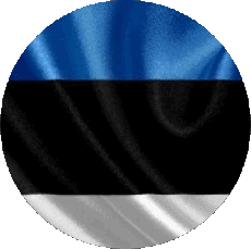 Drapeaux Europe Estonie Rond 