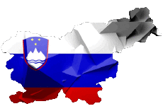 Flags Europe Slovenia Map 