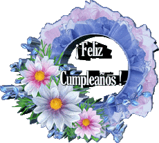 Messages Spanish Feliz Cumpleaños Floral Transparent Background 020 