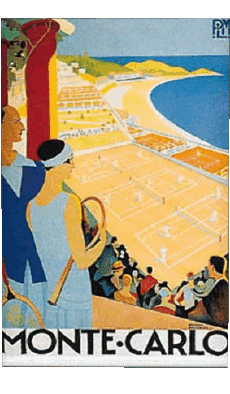 Humor -  Fun Retro Posters - Places Monte Carlo 