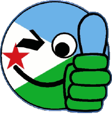 Flags Africa Djibouti Smiley - OK 