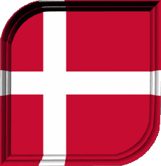 Bandiere Europa Danimarca Quadrato 