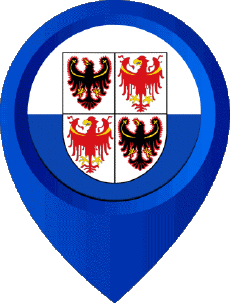 Drapeaux Europe Italie Trentin-Haut-Adige Epingle de Localisation 