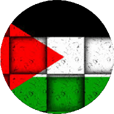 Bandiere Asia Palestina Tondo 