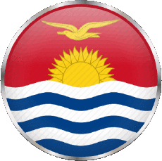 Drapeaux Océanie Kiribati Rond 