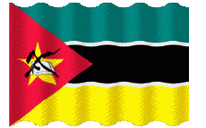 Drapeaux Afrique Mozambique Ondulation 