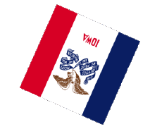 Bandiere America U.S.A - Stati Iowa Sfera - Cubo 