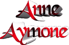 First Names FEMININE - France A Composed Anne Aymone 