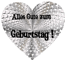 Messagi Tedesco Alles Gute zum Geburtstag Herz 011 