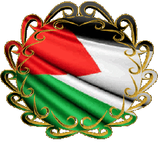 Bandiere Asia Palestina Forma 