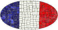 Bandiere Francia Nazionale Ovale 
