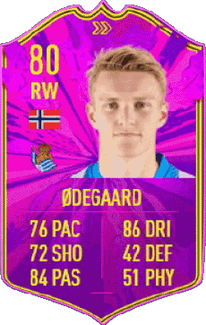 Multimedia Vídeo Juegos F I F A - Jugadores  cartas Noruega Martin Odegaard 