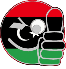 Drapeaux Afrique Libye Smiley - OK 