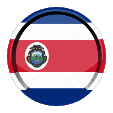 Fahnen Amerika Costa Rica Rund - Ringe 