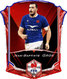 Sportivo Rugby - Giocatori Francia Squadra 2022 Jean-Baptiste Gros 