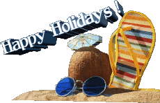 Messages English Happy Holidays Transparent Background 14 