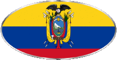 Fahnen Amerika Kolumbien Oval 01 