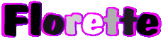 Vorname WEIBLICH - Frankreich F Florette 