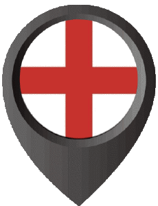 Flags Europe England Location Pin 