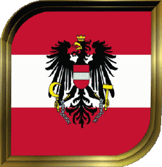 Bandiere Europa Austria Quadrato 