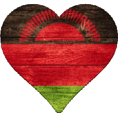Flags Africa Malawi Heart 