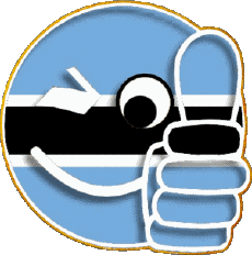 Flags Africa Botswana Smiley - OK 