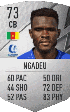 Multimedia Vídeo Juegos F I F A - Jugadores  cartas Camerún Michael Ngadeu 