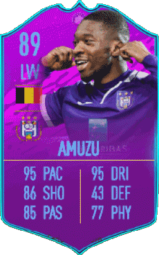Multi Média Jeux Vidéo F I F A - Joueurs Cartes Belgique Francis Amuzu 