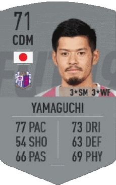 Multi Média Jeux Vidéo F I F A - Joueurs Cartes Japon Hotaru Yamaguchi 