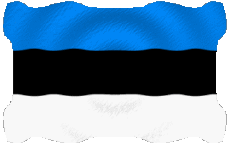 Banderas Europa Estonia Ondulación 