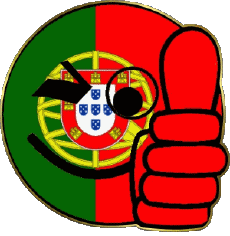 Bandiere Europa Portogallo Faccina - OK 