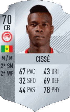 Multimedia Vídeo Juegos F I F A - Jugadores  cartas Senegal Pape Abou Cissé 