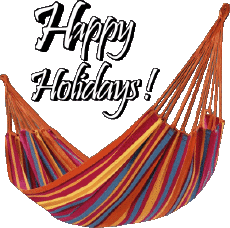 Messages Anglais Happy Holidays Fond Transparent 32 